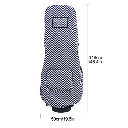 Waterproof Golf Bag Rain Protection Cover, Rain Cover with Hood for Golf Bag, Golf Push Carts, Golf Club